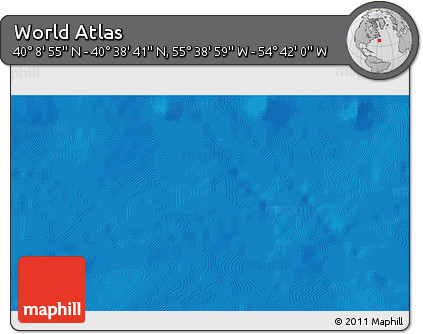 Political 3D Map of the Area around 40° 23' 48" N, 55° 10' 29" W