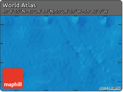 Physical Map of the Area around 40° 23' 48" N, 55° 10' 29" W