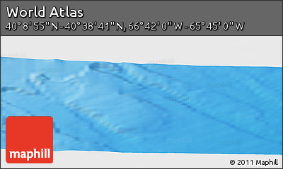 Physical Panoramic Map of the Area around 40° 23' 48" N, 66° 13' 29" W