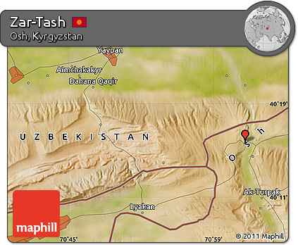 Satellite Map of Zar-Tash