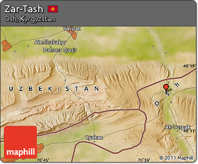 Satellite Map of Zar-Tash