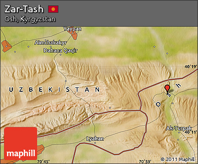Satellite Map of Zar-Tash