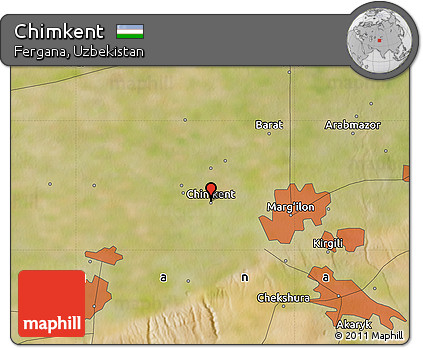 Satellite Map of Chimkent