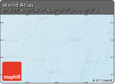 Physical Map of the Area around 40° 23' 48" N, 72° 10' 30" W