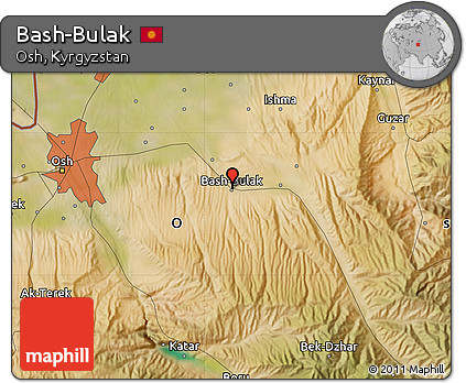 Satellite Map of Bash-Bulak