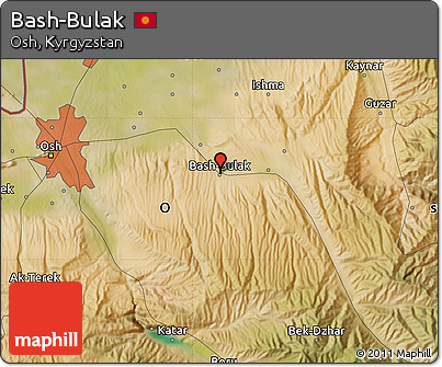 Satellite Map of Bash-Bulak