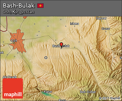 Satellite Map of Bash-Bulak