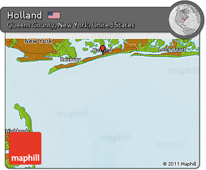 Physical 3D Map of Holland