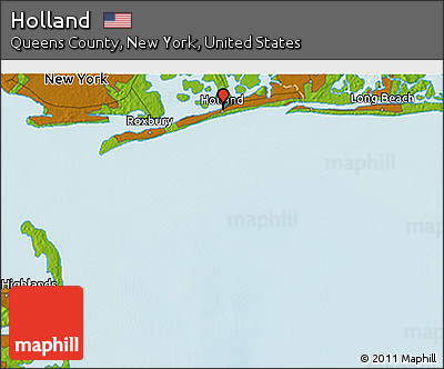Physical 3D Map of Holland