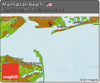 Physical 3D Map of Manhattan Beach