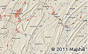 Shaded Relief Map of the area around 40° 23' 48" N, 78° 7' 30" W