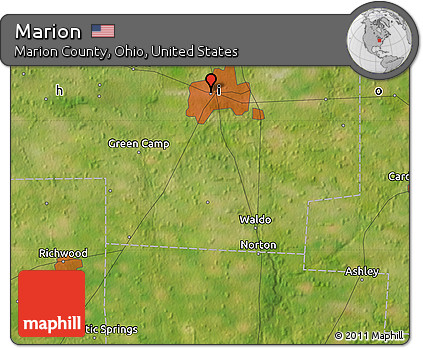 Satellite Map of Marion