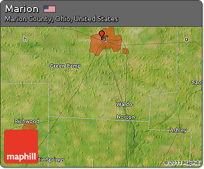 Satellite Map of Marion
