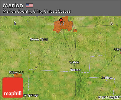 Satellite Map of Marion