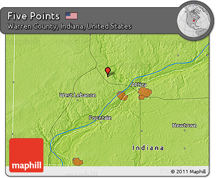 Physical 3D Map of Five Points