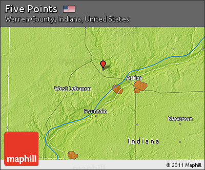 Physical 3D Map of Five Points