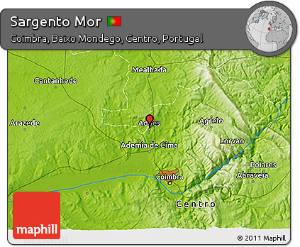 Physical 3D Map of Sargento Mor