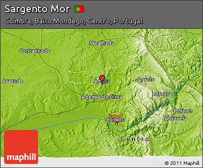 Physical 3D Map of Sargento Mor