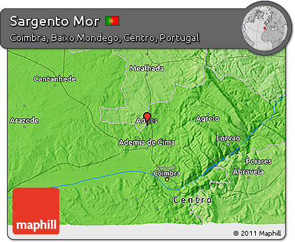 Political 3D Map of Sargento Mor