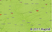 Physical Map of Wayland