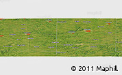 Satellite Panoramic Map of Wayland