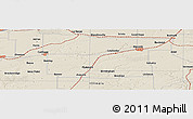 Shaded Relief Panoramic Map of Wayland