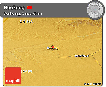 Physical 3D Map of Houkeng