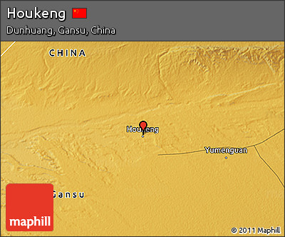 Physical 3D Map of Houkeng