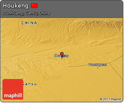 Physical 3D Map of Houkeng
