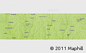 Physical Panoramic Map of Buttsville