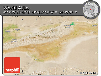 Satellite Map of the Area around 40° 23' 48" N, 96° 7' 30" E