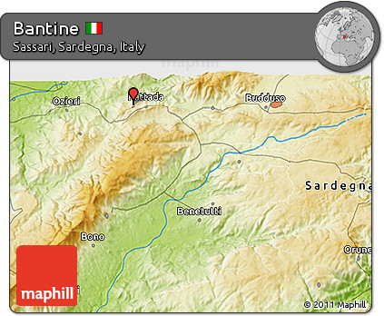 Physical 3D Map of Bantine