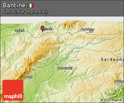Physical 3D Map of Bantine