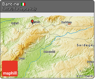 Physical 3D Map of Bantine