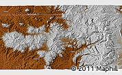 Physical 3D Map of the area around 40° 50' 23" N, 107° 1' 30" W