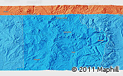 Political 3D Map of the area around 40° 50' 23" N, 107° 1' 30" W