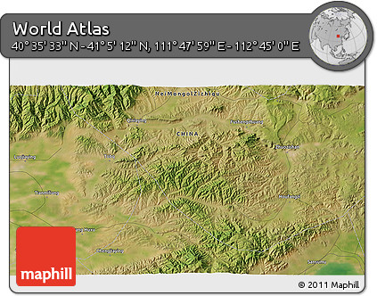 Satellite 3D Map of the Area around 40° 50' 23" N, 112° 16' 30" E