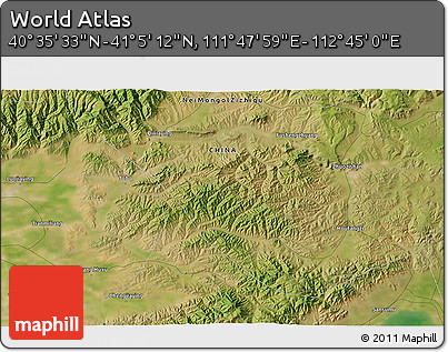 Satellite 3D Map of the Area around 40° 50' 23" N, 112° 16' 30" E