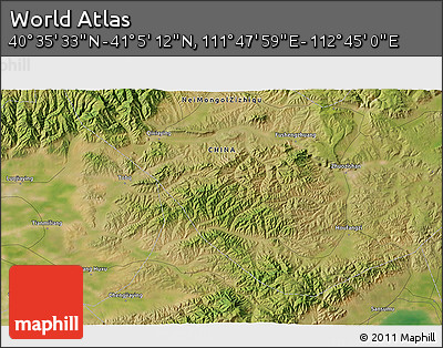 Satellite 3D Map of the Area around 40° 50' 23" N, 112° 16' 30" E