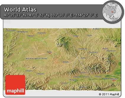 Satellite 3D Map of the Area around 40° 50' 23" N, 113° 58' 29" E