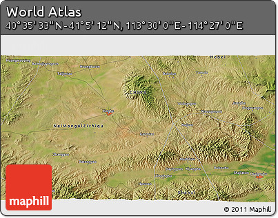 Satellite 3D Map of the Area around 40° 50' 23" N, 113° 58' 29" E