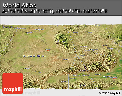 Satellite 3D Map of the Area around 40° 50' 23" N, 113° 58' 29" E