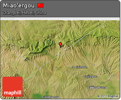 Satellite 3D Map of Miao'ergou