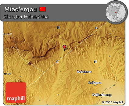 Physical Map of Miao'ergou
