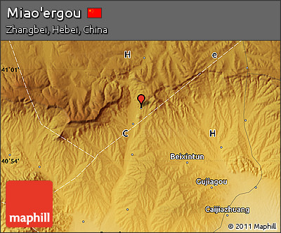 Physical Map of Miao'ergou