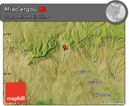 Satellite Map of Miao'ergou