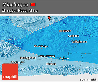 Political Panoramic Map of Miao'ergou