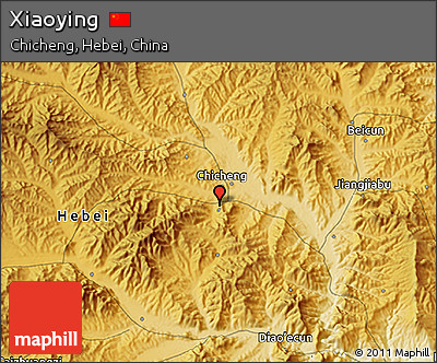 Physical 3D Map of Xiaoying