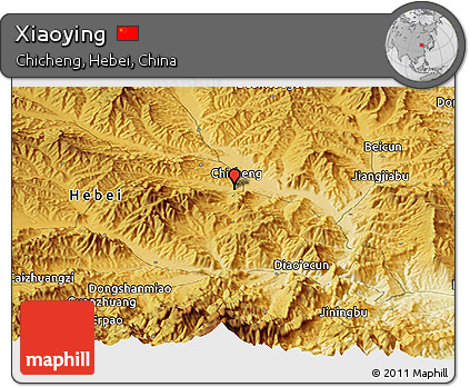 Physical Panoramic Map of Xiaoying