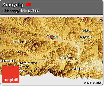 Physical Panoramic Map of Xiaoying